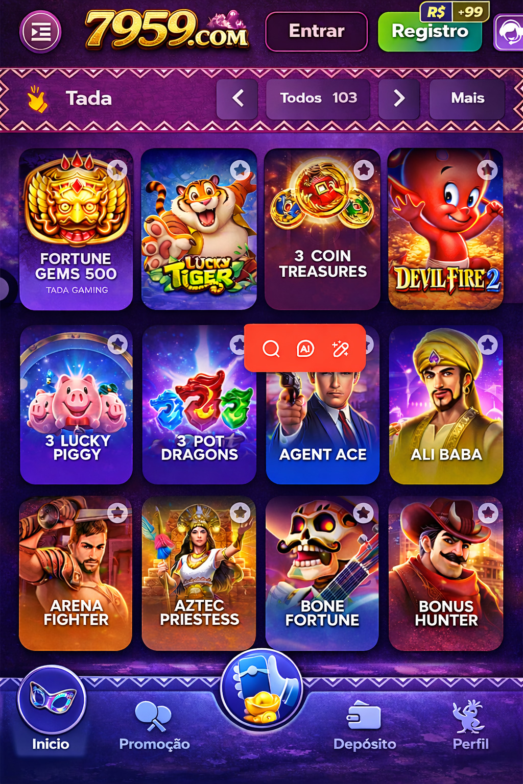 fortune mouse demo grátis pg 